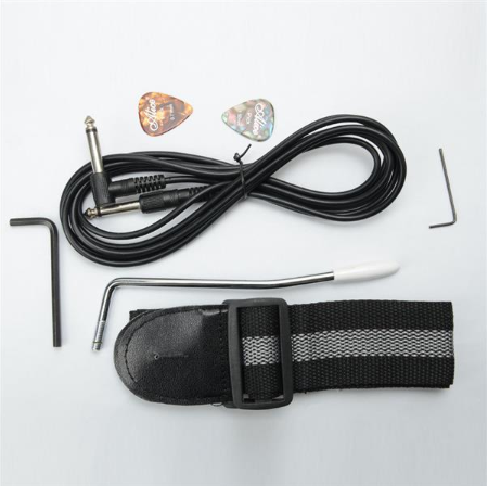 KTX-812499 Electric Guitar Set with Bag, Strap, Cables, Wrench Tool, and Accessories