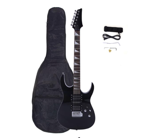 KTX-812499 Electric Guitar Set with Bag, Strap, Cables, Wrench Tool, and Accessories