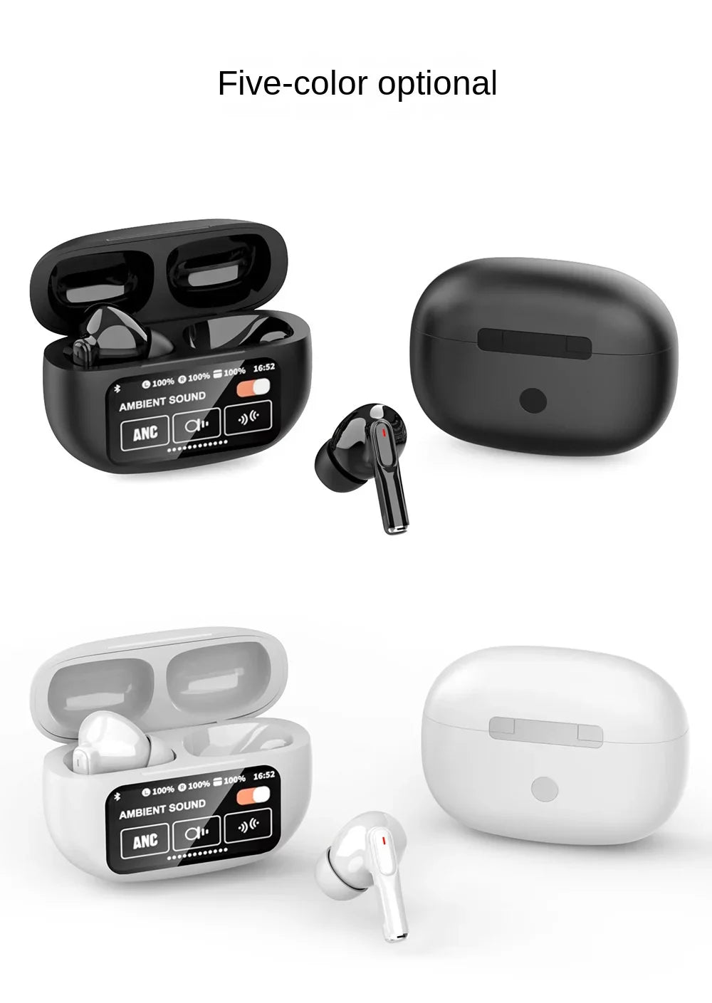 KTX-428243 TWS Wireless Bluetooth Headset with LED In-Ear Design and Superior Stereo Sound Quality