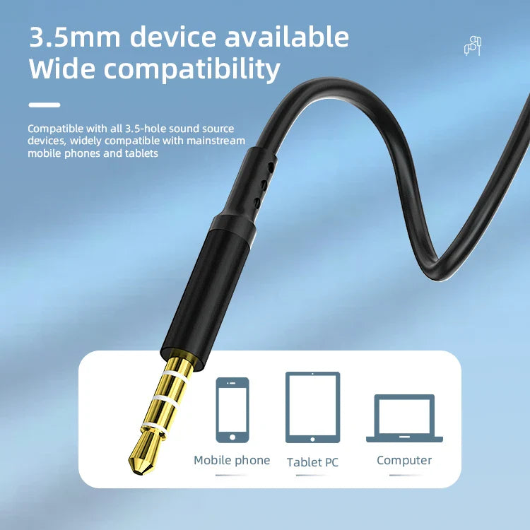 KTX-420179 Metal Wired 3.5mm In-Ear Earbuds for Mobile Phones and Devices
