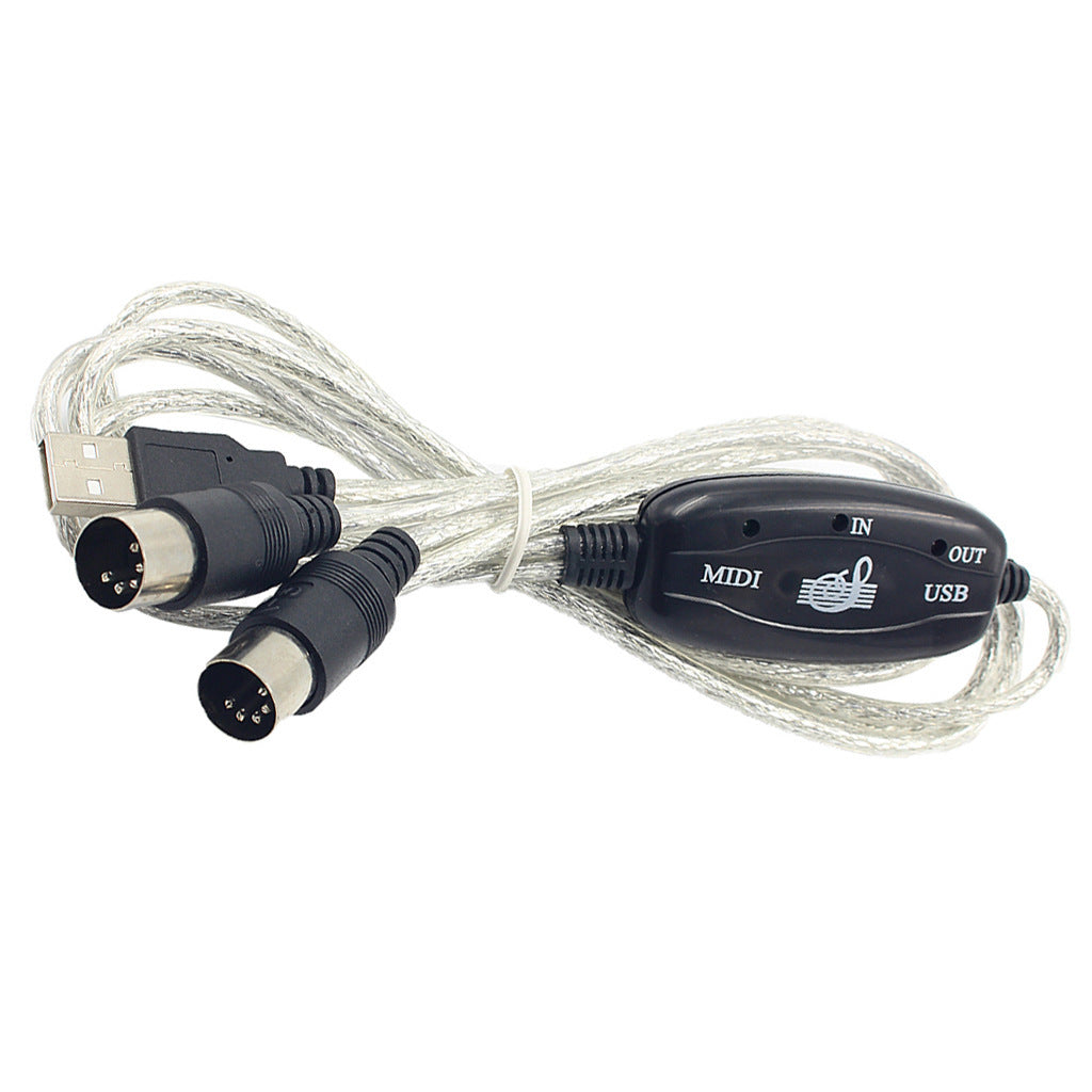 KTX-315795 USB to MIDI Keyboard Adapter Cable for Computer Music Editing - 2m Length