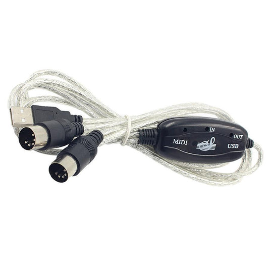 KTX-315795 USB to MIDI Keyboard Adapter Cable for Computer Music Editing - 2m Length