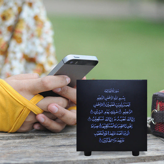 KTX-116691 Koran Square Bluetooth Speaker with Touch Light and Remote Control, 2000mAh Battery, 8GB Storage, Dustproof and Fall-Proof