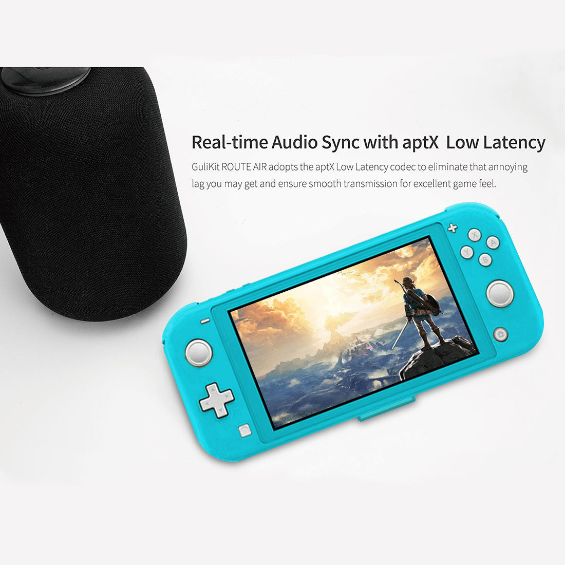 KTX-318739 Gulikit NS07 Wireless Bluetooth Receiver for Nintendo Switch, Switch Lite, PS4, and PC