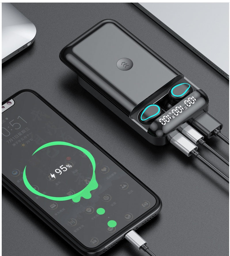 KTX-100435 Invisible In-Ear Wireless Bluetooth Headset for Sports and Gaming with Multi-Point Connection