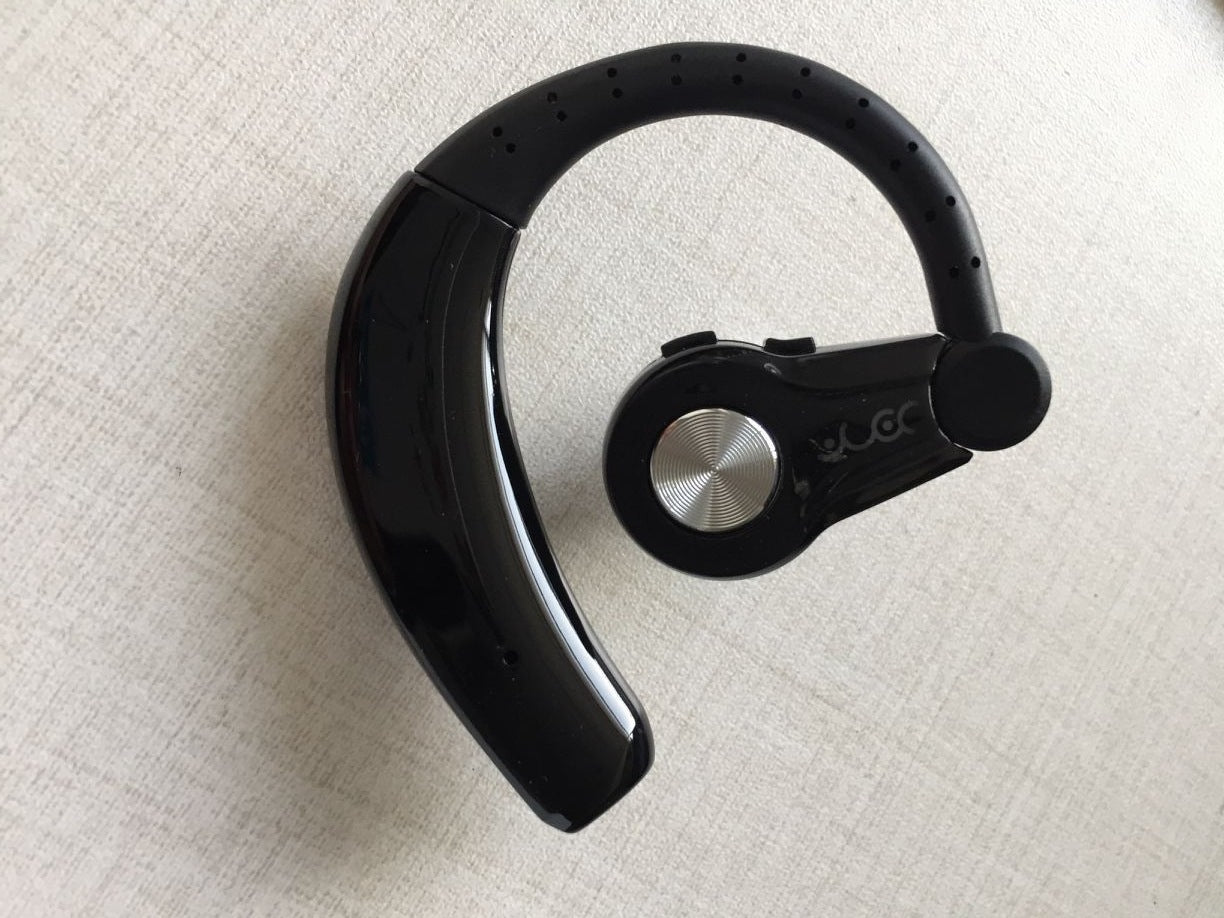 KTX-083475 Wireless Stereo Bluetooth Headset with Power Display and Voice Control, Multi-Point Connection, Hanging Ear Design
