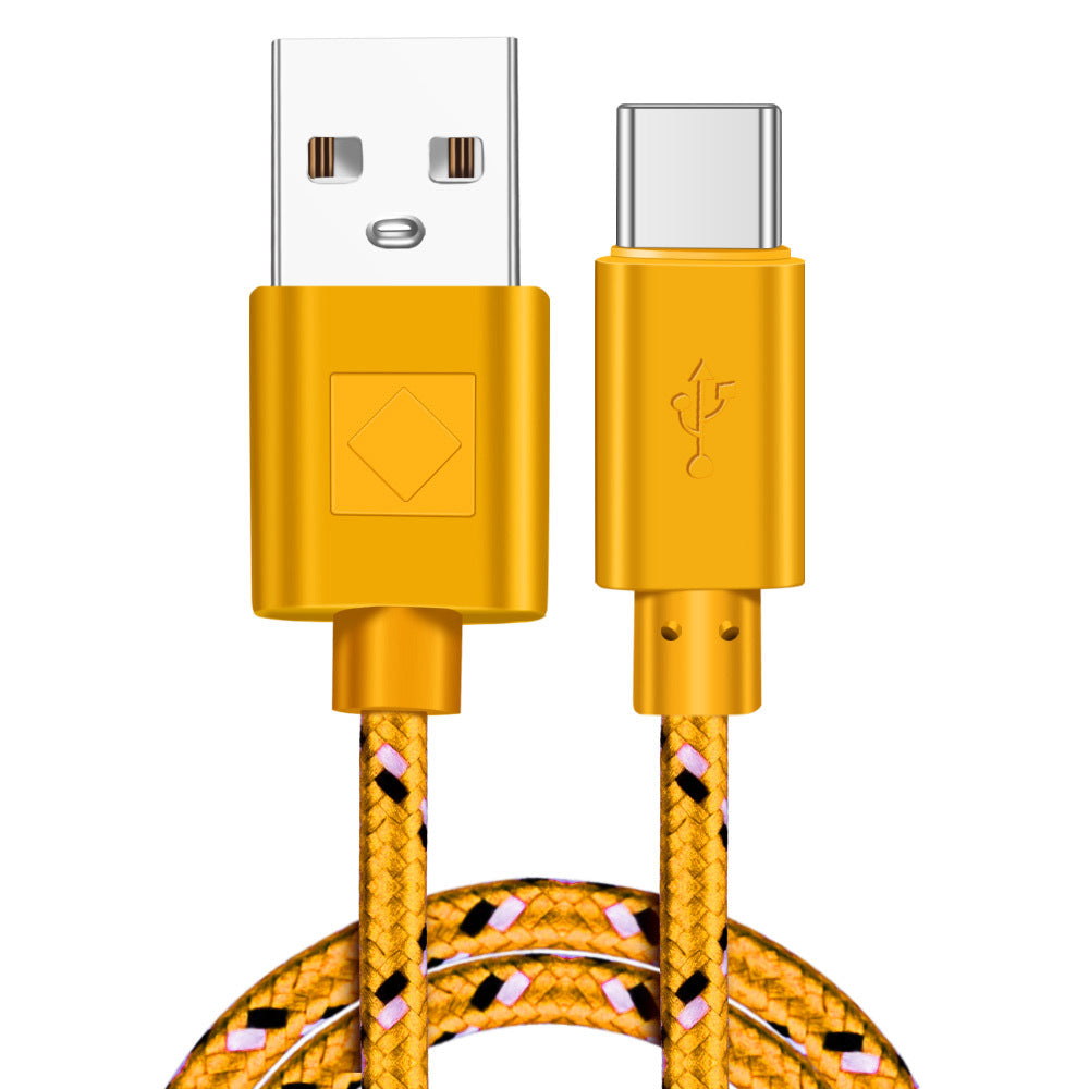 KTX-840467 Nylon Braided USB Type-C Data Cable for Fast Charging and Data Transfer