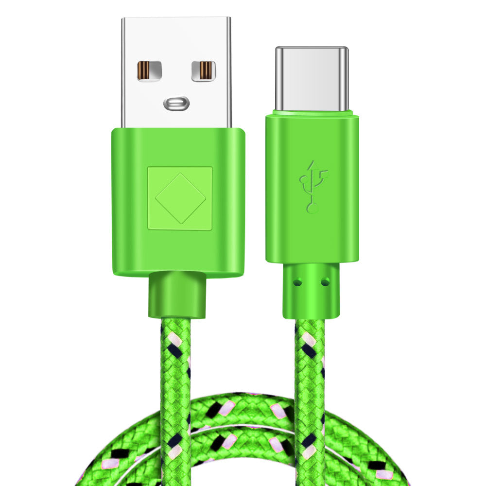 KTX-840467 Nylon Braided USB Type-C Data Cable for Fast Charging and Data Transfer