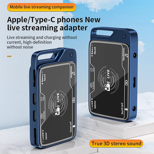 KTX-457299 3D Stereo Live Streaming Converter for iPhone and Android with Charging Capability