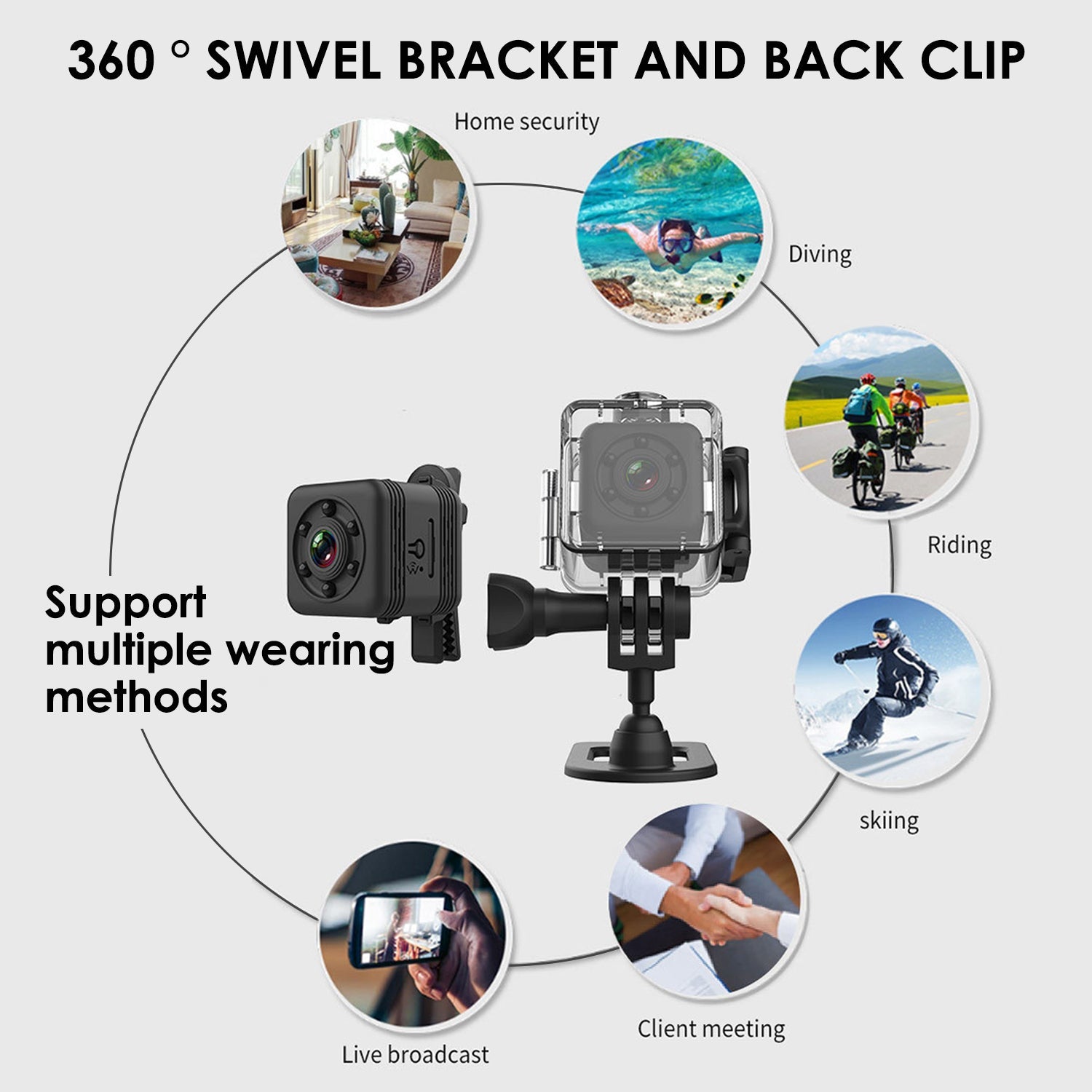 KTX-165459 Waterproof Sports Camera SQ29 for Adventure Photography and Action Shots
