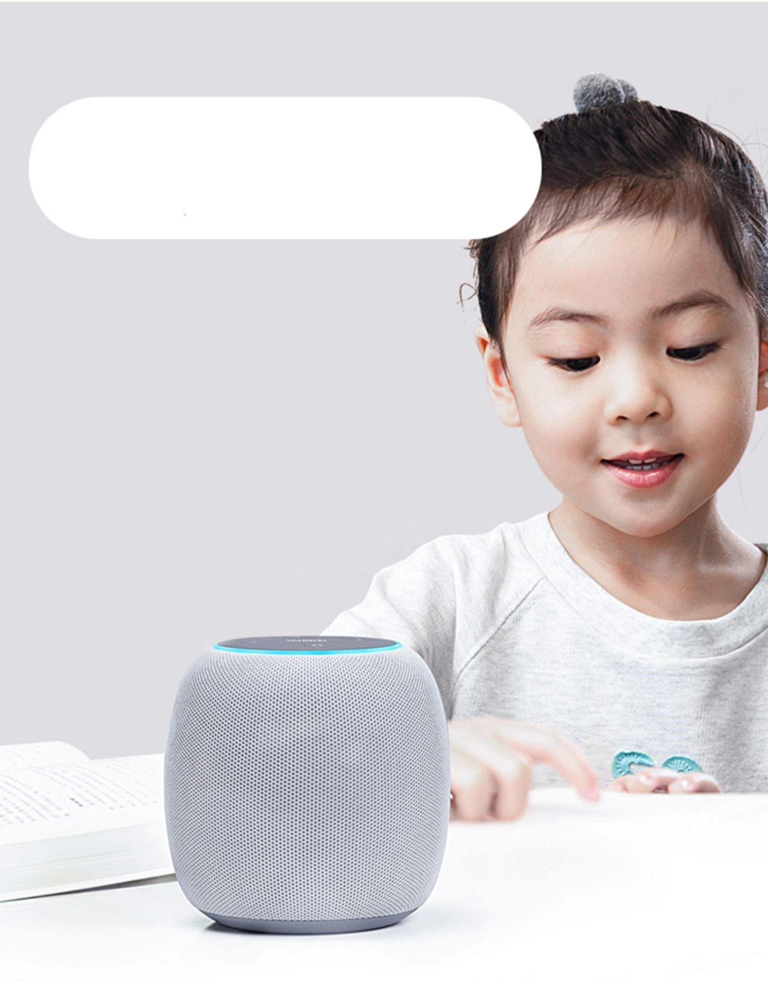 KTX-819475 Mini Wireless Bluetooth Voice Speaker with 6-Microphone Array and Smart Control Functions