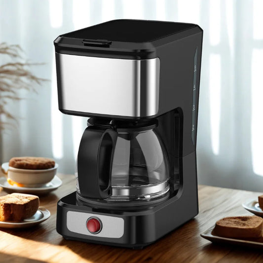 KTX-050259 Stainless Steel 5-Cup Drip Coffee Maker with Clear Water Level Indicator