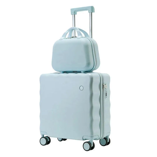KTX-473747 18-Inch Mini Cabin Trolley Suitcase with Cup Holder and Laptop Compartment