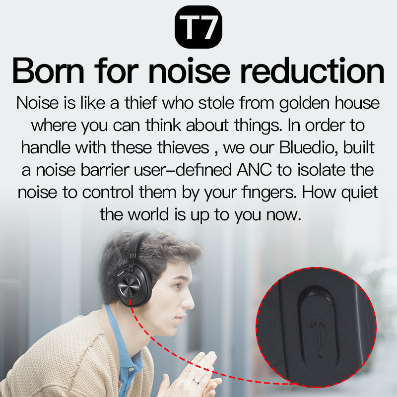 KTX-752339 T7 Wireless Bluetooth Stereo Headset with Voice Control and Call Function