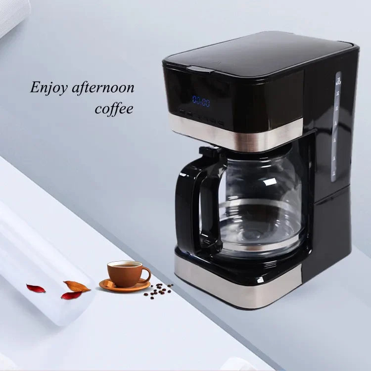 KTX-540627 Digital Stainless Steel Filter Drip Coffee Maker with LCD Display
