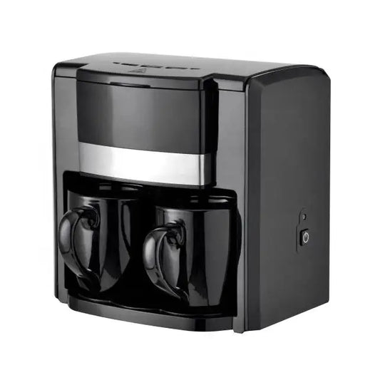 KTX-801619 Electric Drip Coffee Maker for Home Use - Portable Espresso Machine with Two Cups
