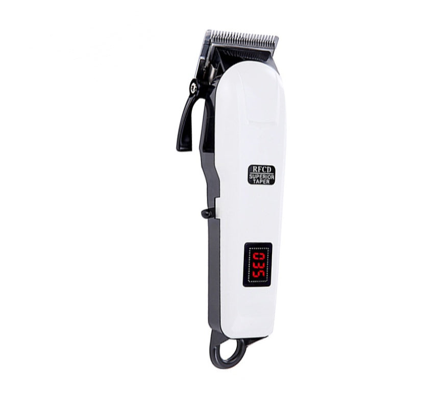 KTX-173267 Electric Hair Clipper with Stainless Steel Cutter Head, LCD Display, Low Noise, USB Rechargeable, Includes Combs and Accessories