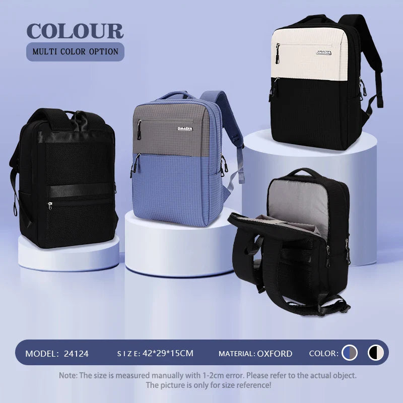 KTX-737875 Custom Logo Men’s and Women’s 17-Inch Business Backpack for Students and Professionals