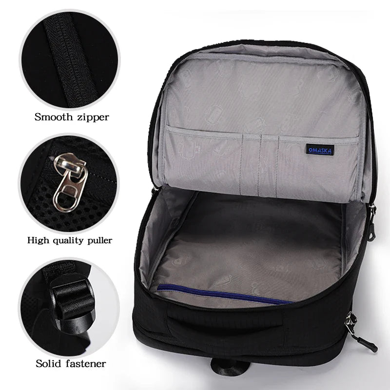 KTX-737875 Custom Logo Men’s and Women’s 17-Inch Business Backpack for Students and Professionals