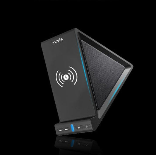 KTX-348371 Multifunctional Bluetooth Speaker with Mobile Phone Stand and Wireless Charging Capability