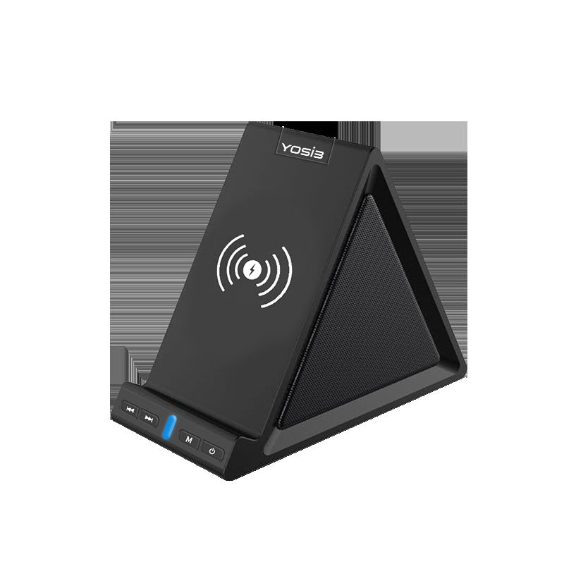 KTX-348371 Multifunctional Bluetooth Speaker with Mobile Phone Stand and Wireless Charging Capability