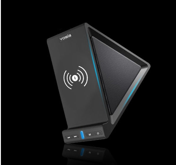 KTX-348371 Multifunctional Bluetooth Speaker with Mobile Phone Stand and Wireless Charging Capability