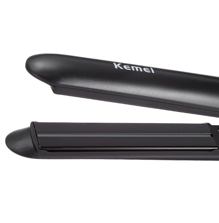 KTX-204883 Ceramic Tourmaline Hair Straightener and Curler with Adjustable Temperature and LED Display