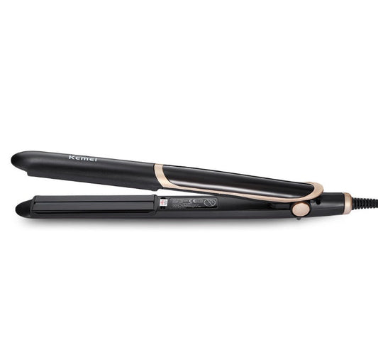 KTX-204883 Ceramic Tourmaline Hair Straightener and Curler with Adjustable Temperature and LED Display