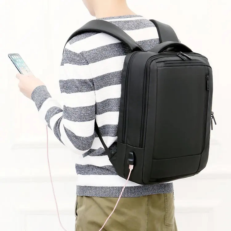 KTX-835027 Waterproof USB Charging Laptop Backpack for School and Travel, Suitable for Students and Business Use