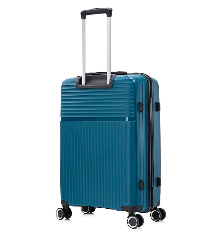 KTX-046611 Durable Outdoor Activity Luggage Set with Mute Wheels and Iron Trolley - 3 Pieces