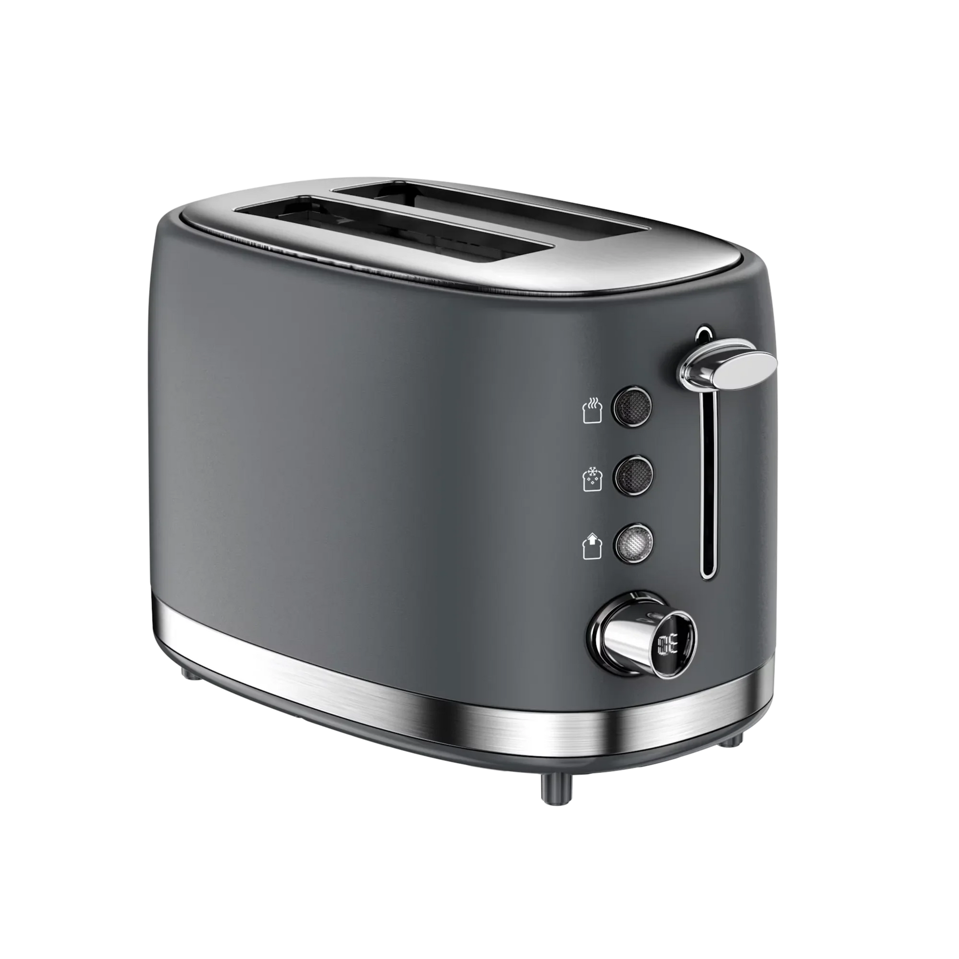 KTX-323923 Digital Display 2-Slice Toasting Machine with Defrost, Reheat and Cancel Functions