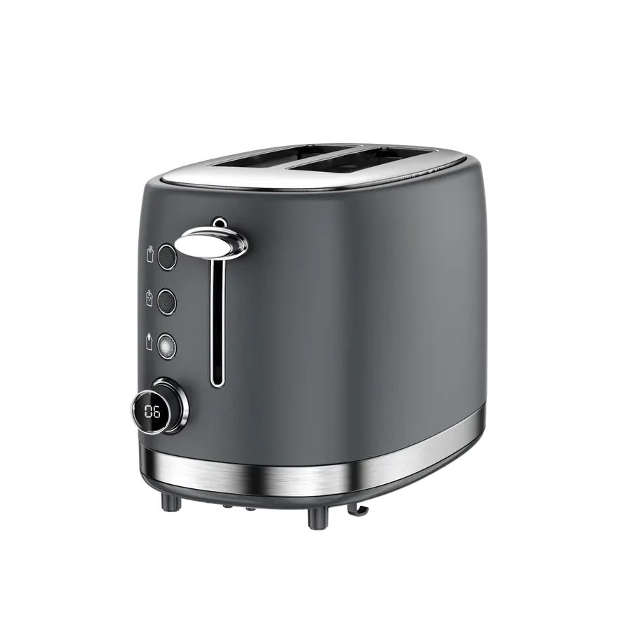 KTX-323923 Digital Display 2-Slice Toasting Machine with Defrost, Reheat and Cancel Functions
