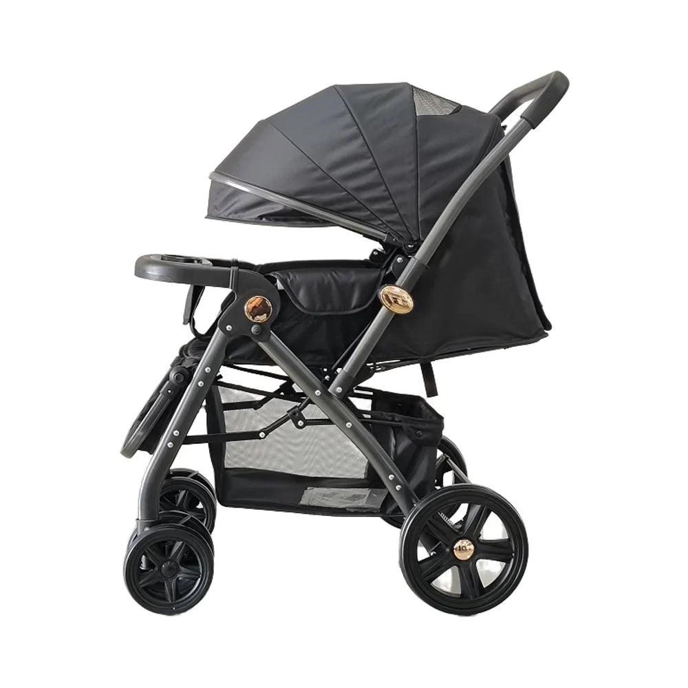 KTX-779667 Luxury Bidirectional Portable navy Blue Baby Pram Stroller for Newborn Travel