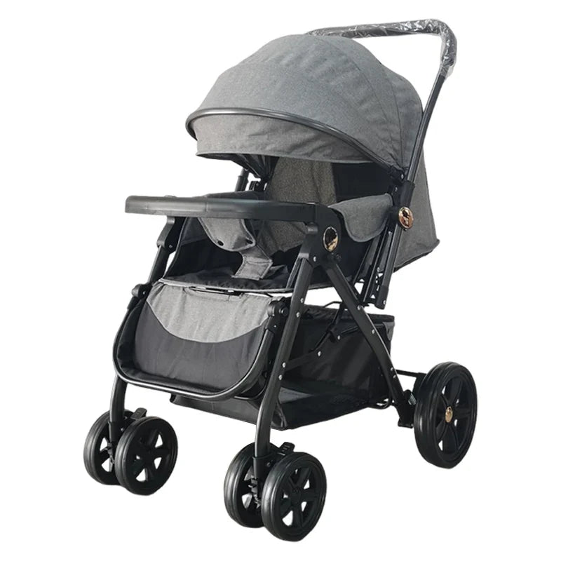 KTX-779667 Luxury Bidirectional Portable navy Blue Baby Pram Stroller for Newborn Travel