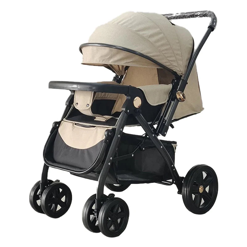 KTX-779667 Luxury Bidirectional Portable navy Blue Baby Pram Stroller for Newborn Travel