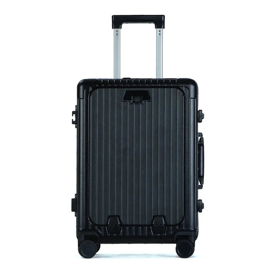 KTX-092883 Lightweight Aluminium Frame Carry-On Suitcase with Front Pocket for Travel