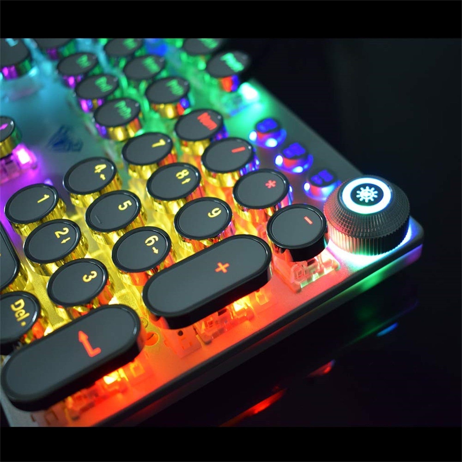 KTX-400595 Wired Gaming Keyboard with 108 Keys and Comfortable Hand Rest
