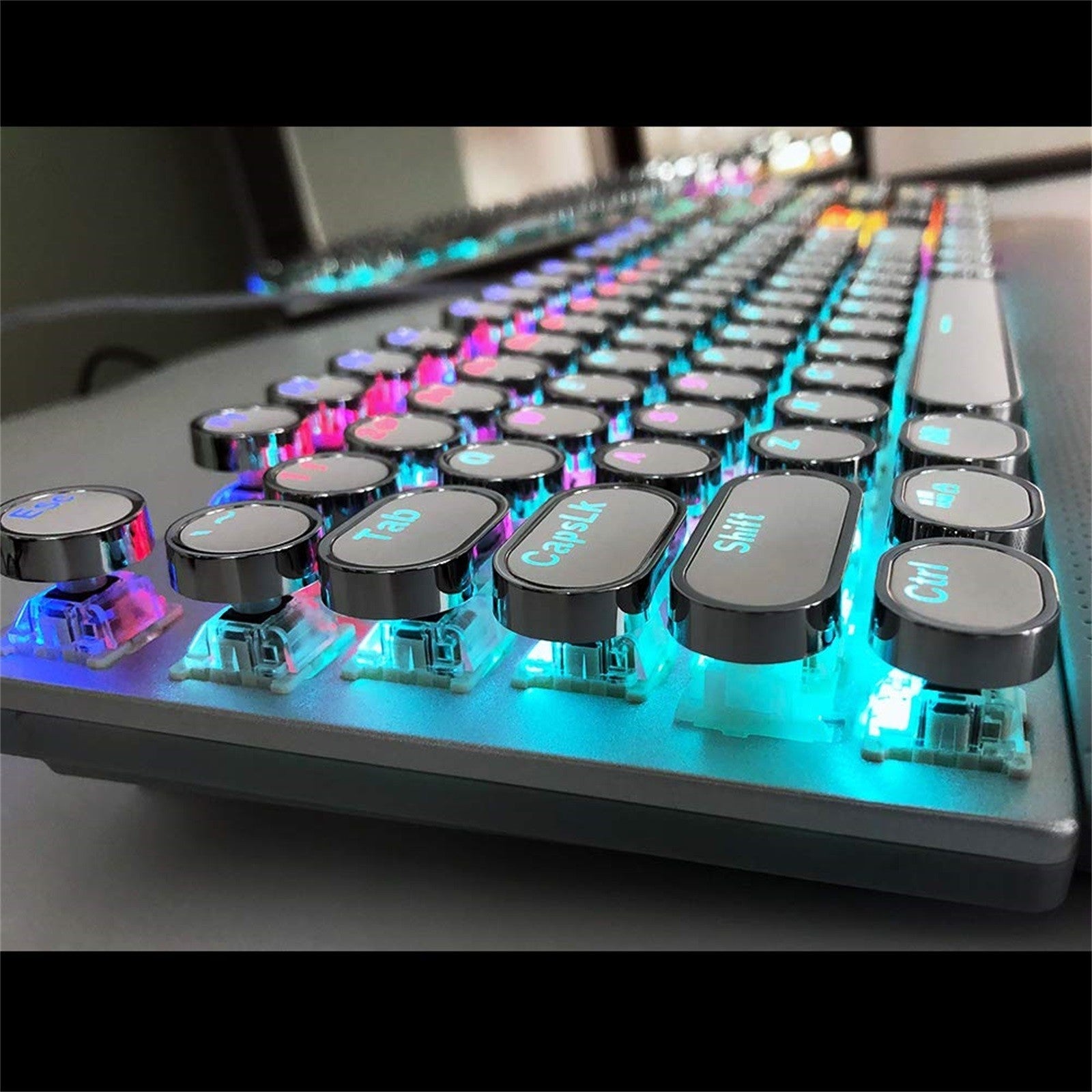 KTX-400595 Wired Gaming Keyboard with 108 Keys and Comfortable Hand Rest