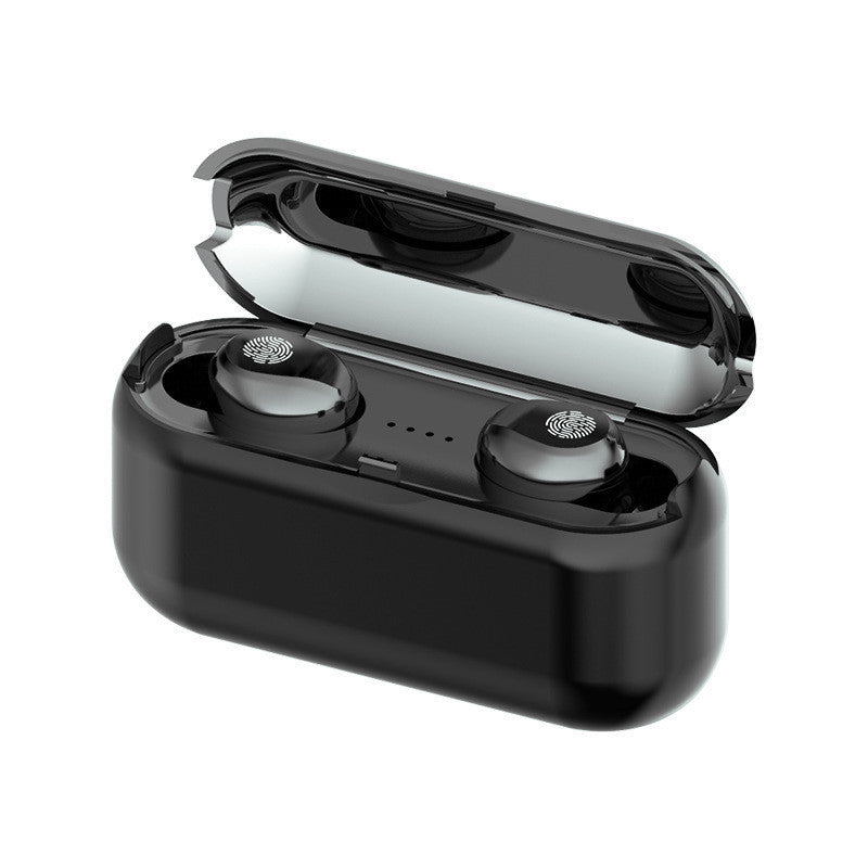 KTX-539923 F9 Smiley Mini TWS Bluetooth Headset with Stereo Sound, Voice Control, and Battery Display
