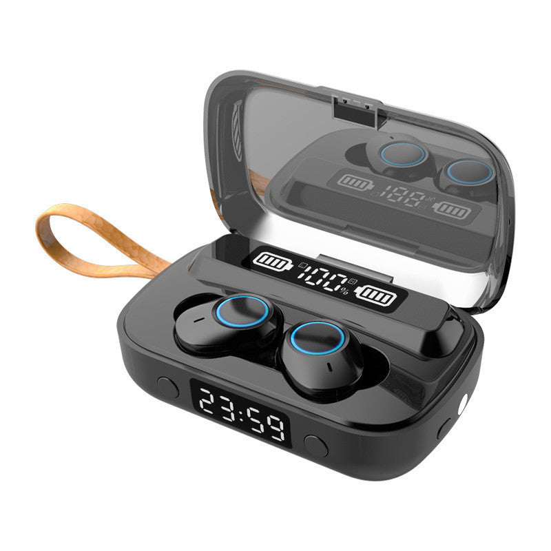 KTX-539923 F9 Smiley Mini TWS Bluetooth Headset with Stereo Sound, Voice Control, and Battery Display