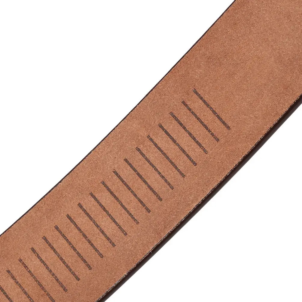 KTX-519187 Men's Cowhide Leather Belt with Crocodile Pattern - Classic Strap Design