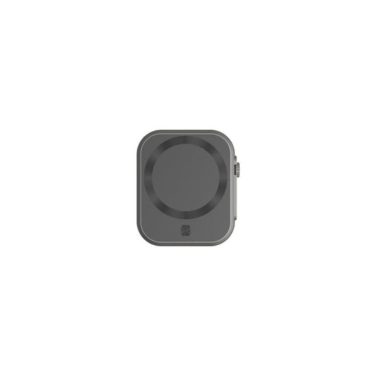 KTX-335763 Three-in-One MagSafe Magnetic Wireless Power Bank - Compact Portable Design in Gray and Black