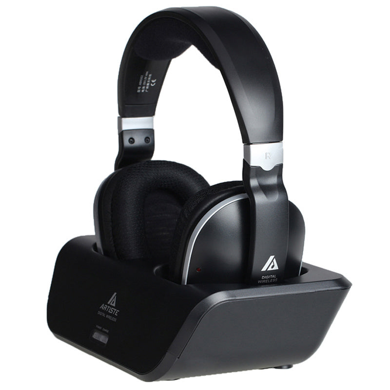 KTX-969811 Wireless On-ear Bass Headphones for Home Use in Black, Portable and Lightweight Design