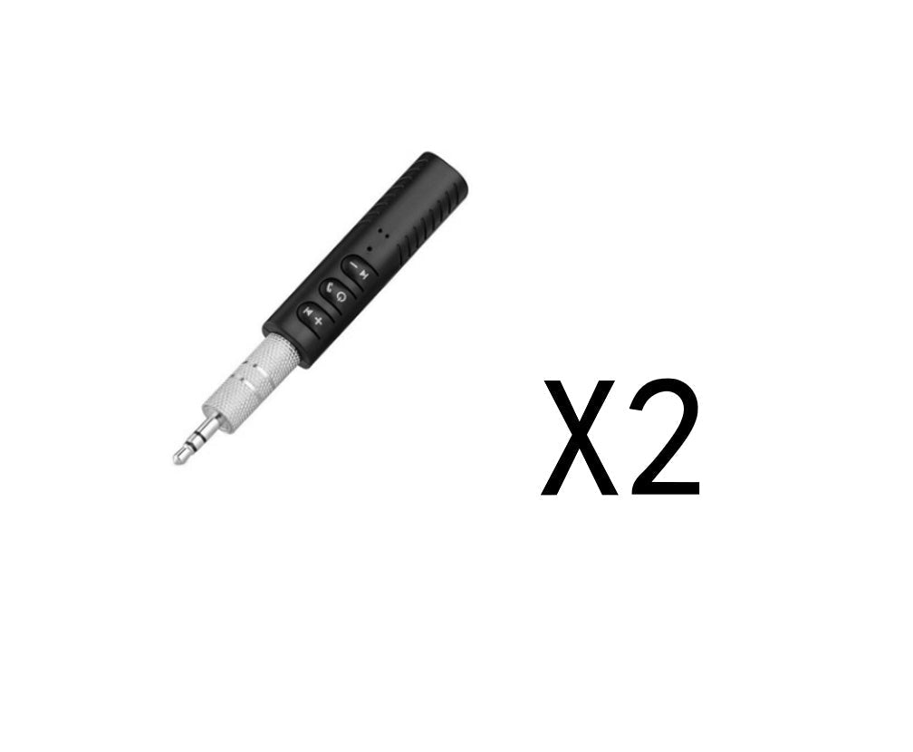 KTX-436819 Bluetooth Audio Receiver - 2-Piece Set, V4.1, 180mAh Battery, 10h Talk Time, 10m Range, iOS & Android Compatible