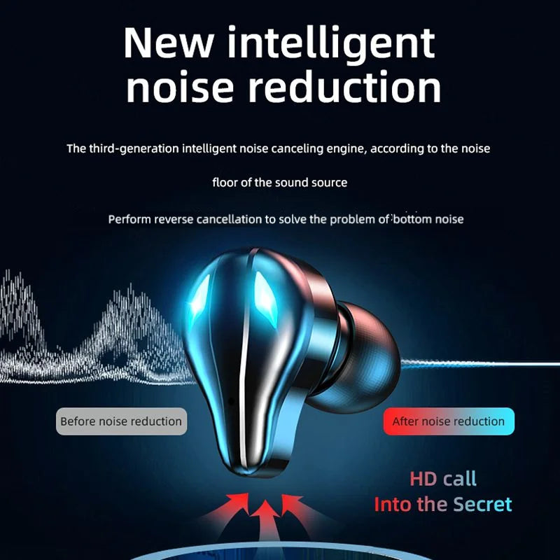 KTX-853075 Wireless Gaming Earbuds with Touch Control and Low Latency for Music and Gaming - HiFi Bass Sound Quality