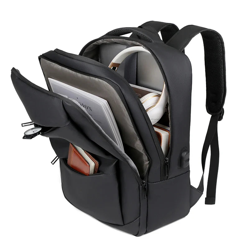 KTX-045139 Custom Logo USB Charging Business Laptop Backpack for Unisex Users