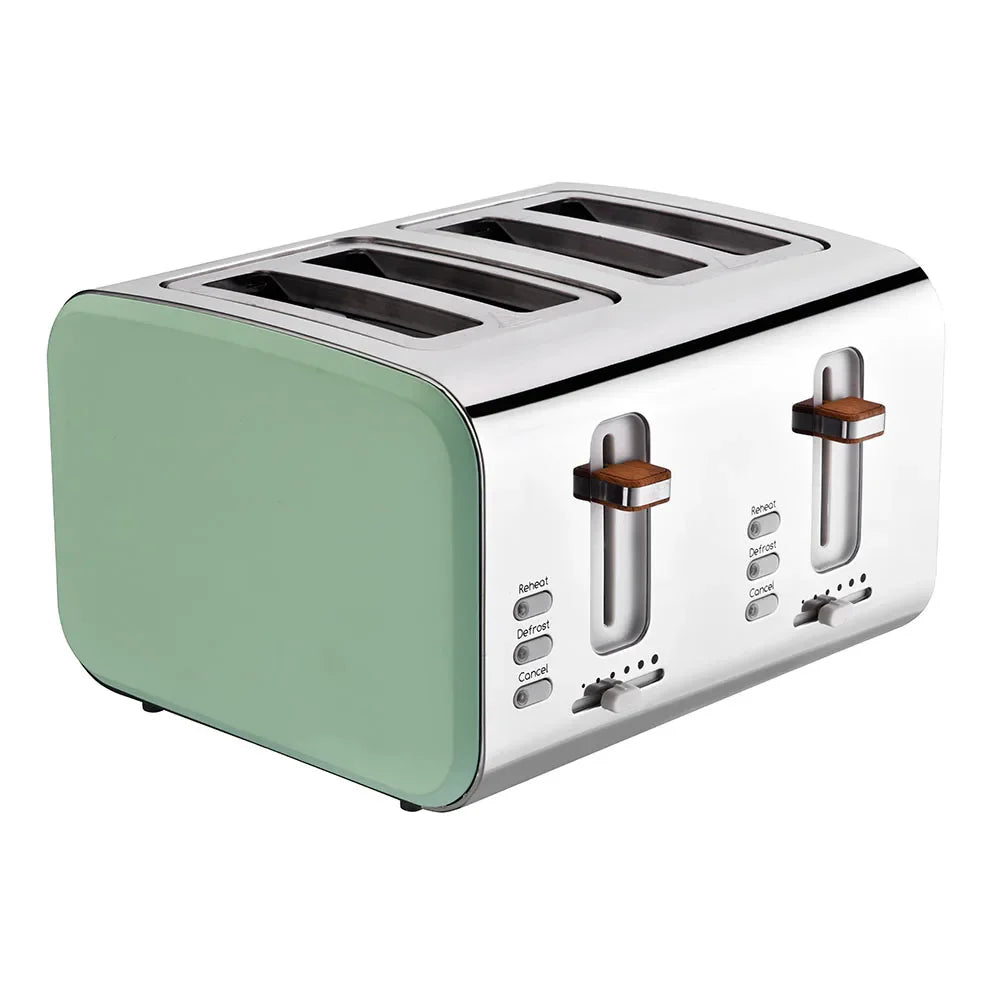 KTX-979283 Stainless Steel 4-Slice Electric Sandwich Toaster with Smart Features