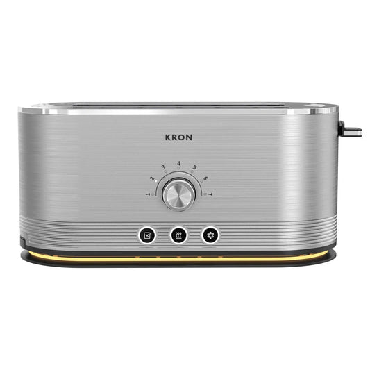 KTX-290003 Compact 4-Slice Stainless Steel Toaster with Unique Design and Versatile Features