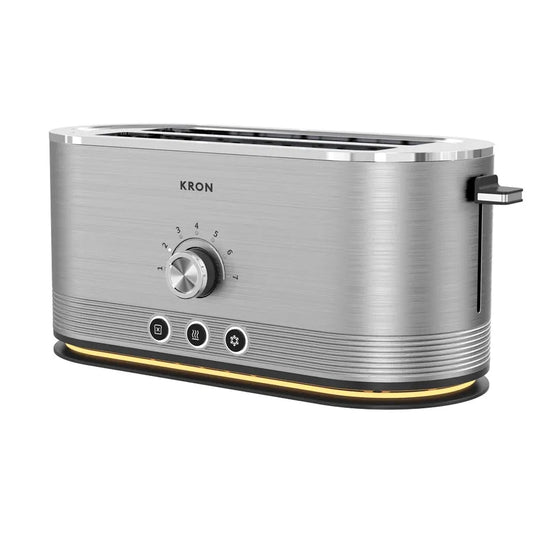 KTX-290003 Compact 4-Slice Stainless Steel Toaster with Unique Design and Versatile Features