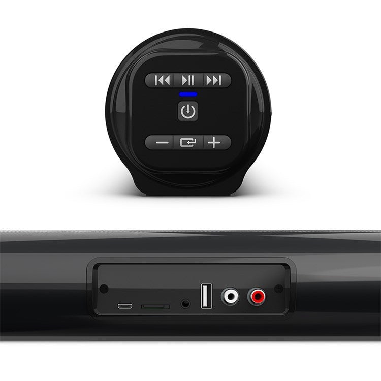 KTX-528019 Wireless Bluetooth Home Theater Audio Strip Speaker - 5W, 2000mAh Battery, Remote Control, FM Radio, 6-Hour Playtime